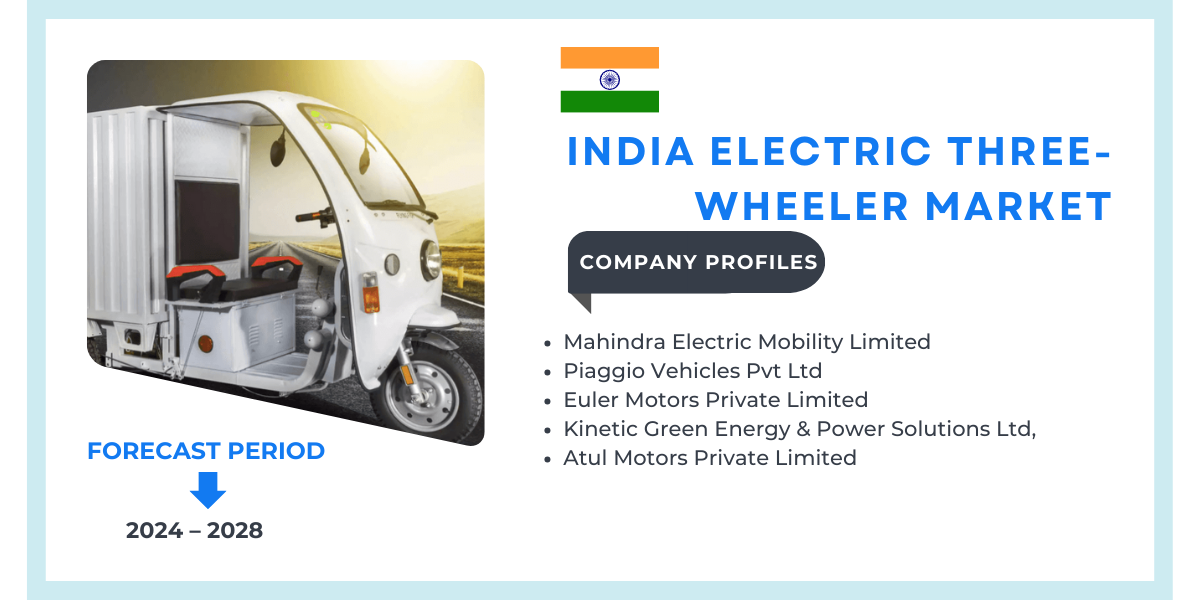 India Electric Three-Wheeler Market may grow because of an increase in the adoption of last-mile delivery services. Click to free Sample.
