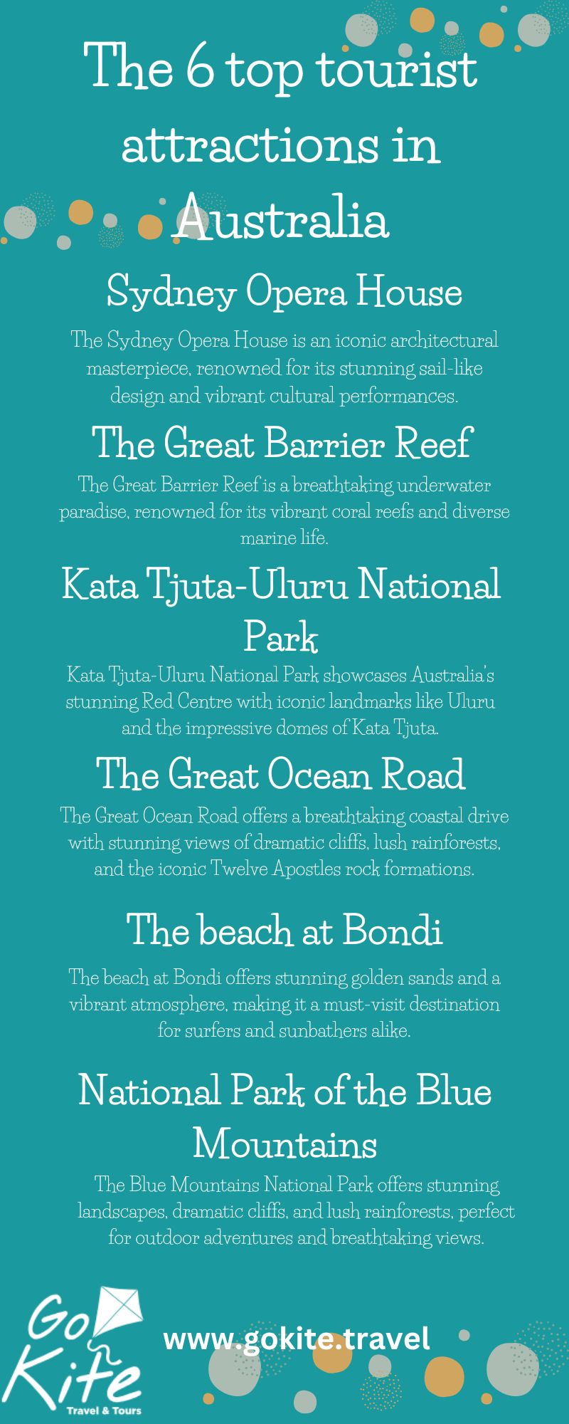 The 6 top tourist attractions in Australia