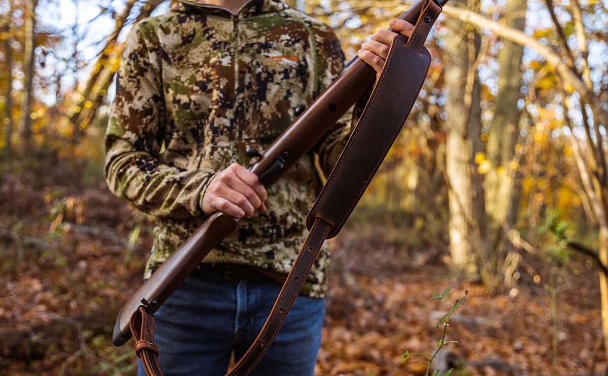 Crafting custom leather rifle slings for hunting in forest?