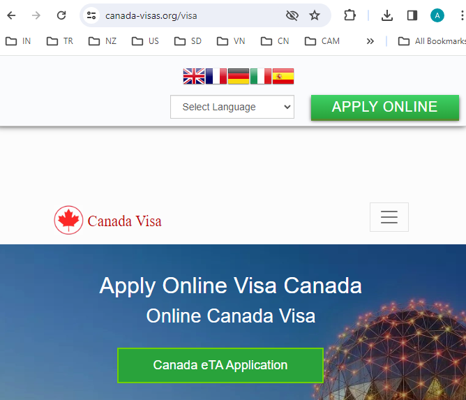 FOR SWEDISH CITIZENS -CANADA Tourist and Business Visa / El