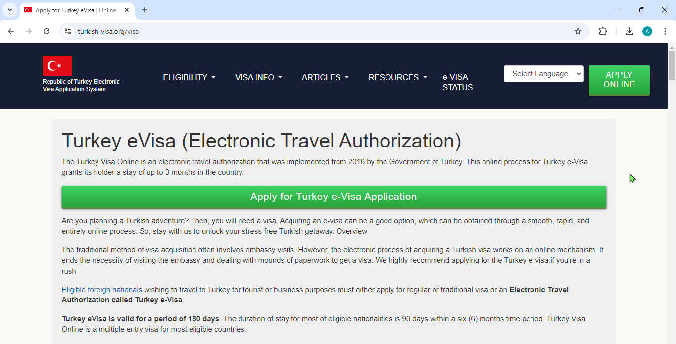 FOR POLAND CITIZENS -TURKEY Government of Turkey Immigratio