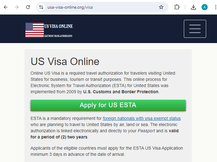 FOR SWEDISH CITIZENS -United States United States of Americ