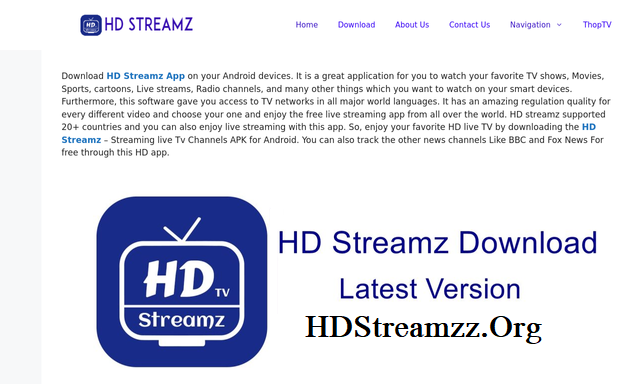 HD Streamz – Download HD Streamz APK Latest Version For Android
