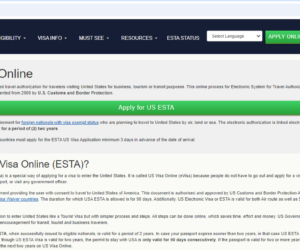 FOR MEXICAN AND LATIN AMERICANS –  – United States  United States of America – ESTA Visa – Immigration Office for USA Visa Online – Centro de Solicitud de Inmigración de Visa ESTA de Estados Unidos