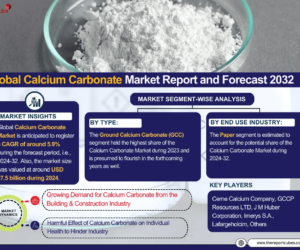 Calcium Carbonate Market Trends, Challenges, and Future Growth Analysis 2024-2032