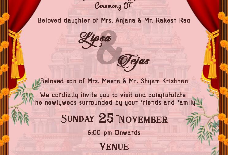 Engagement Invitation Card