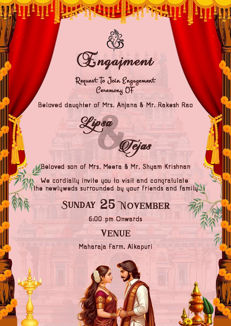 Engagement Invitation Card
