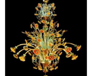 Murano flower chandelier