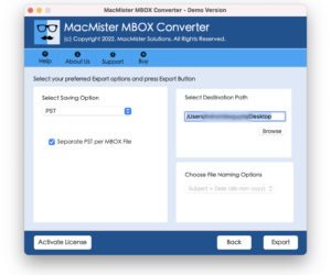 How do I Save MBOX Files into PST File on Mac?