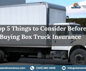 Top 5 Things to Consider Before Buying Box Truck Insurance