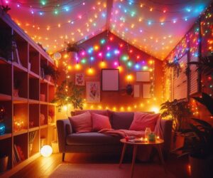 Solar-Powered LED Lights and Trees for a Magical Ambiance