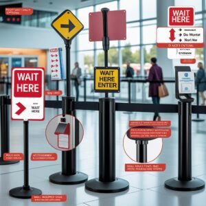 double belt stanchions