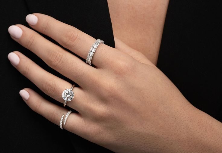 wedidng band and Diamond Engagement Rings