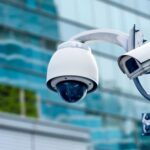 A smart CCTV system monitoring a workplace
