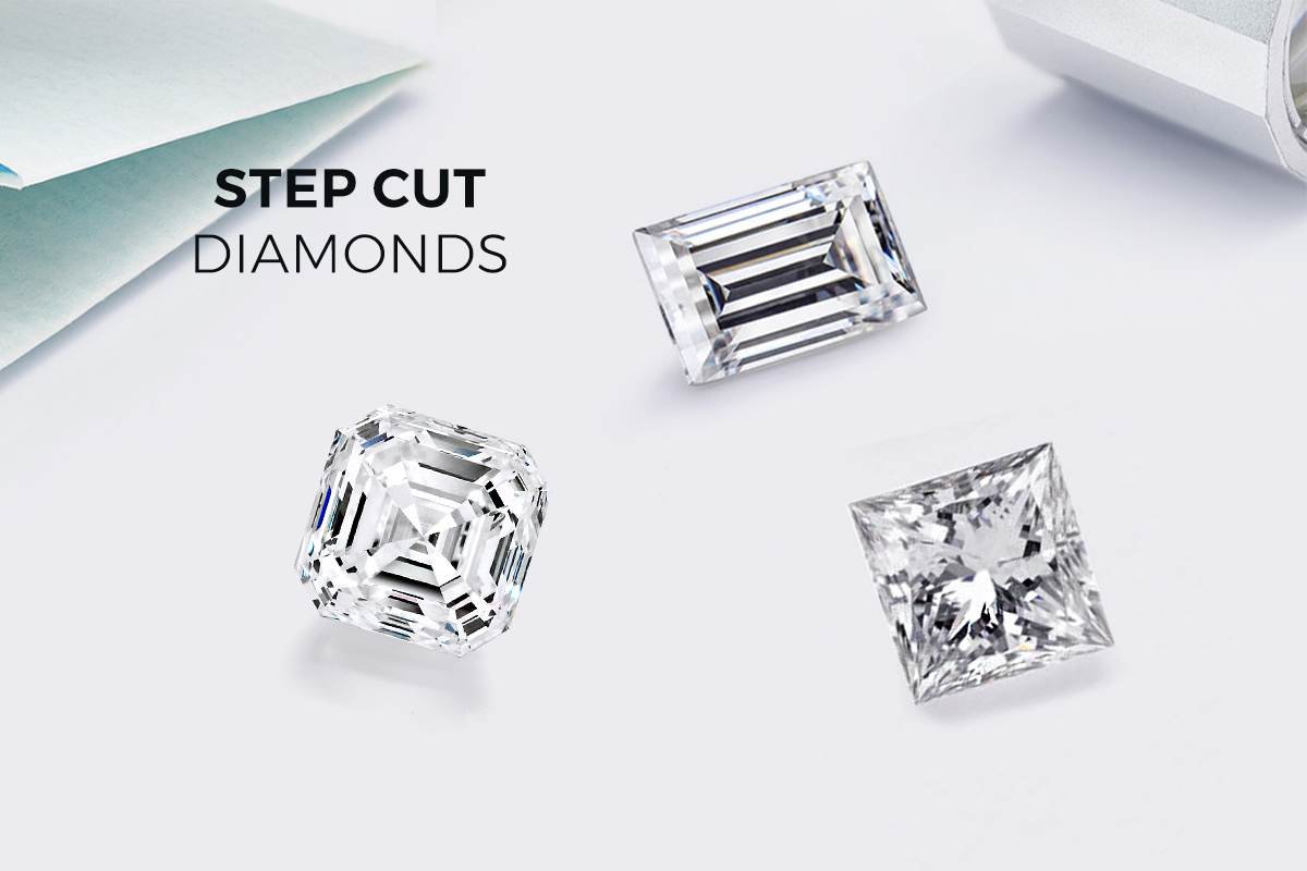 Step cut diamonds