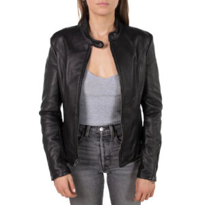 leather jacket women