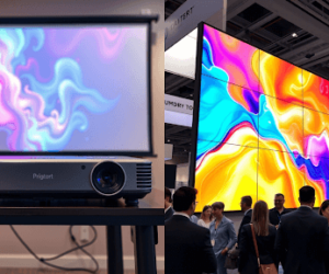 LED Wall Rental vs. Projector for Trade Show