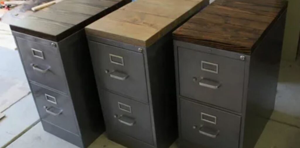 metal filing cabinet