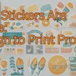 A set of sticker material samples arranged on a flat surface
