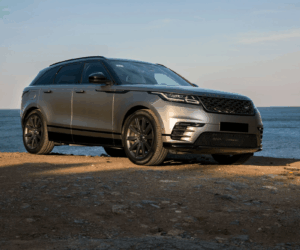 Luxury SUV Rental Dubai: Discover the Land Rover Velar 2023 in Metallic Grey